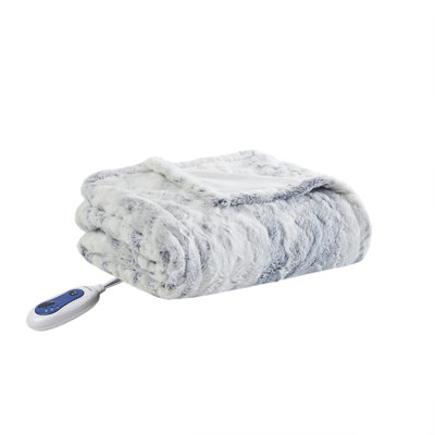 Jeté en fausse fourrure surdimensionné Beautyrest Zuri
