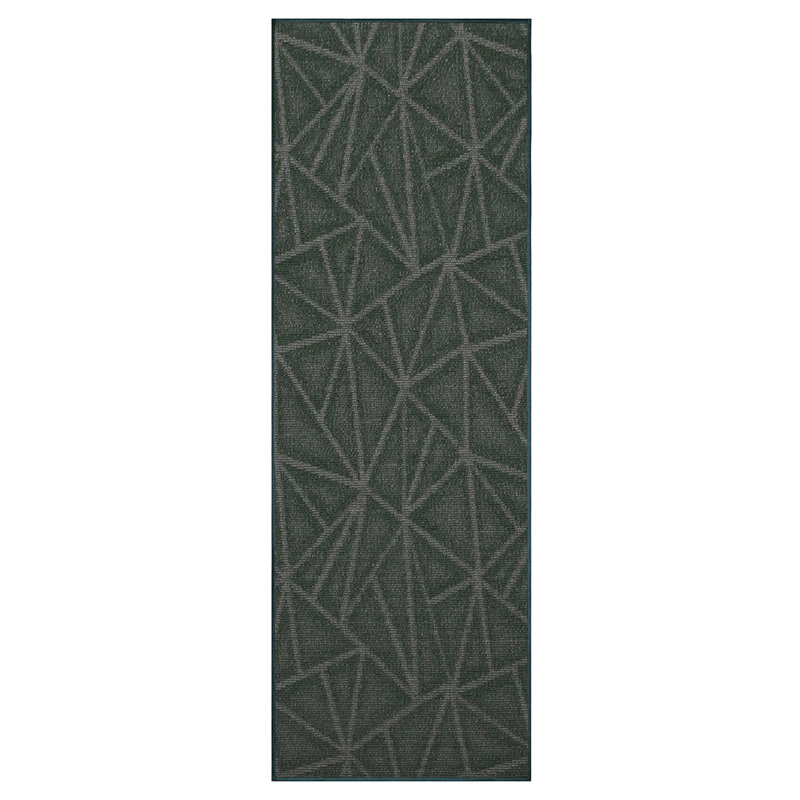 Tapis noir Power Loom, Tapis de couloir 3 pi x 12 pi