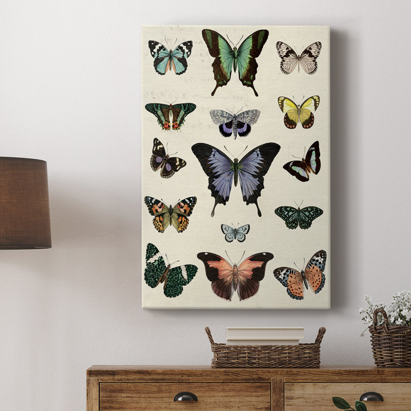 Flutterbys II - Cavas enveloppés de galerie, H 36 po x l 24 po
