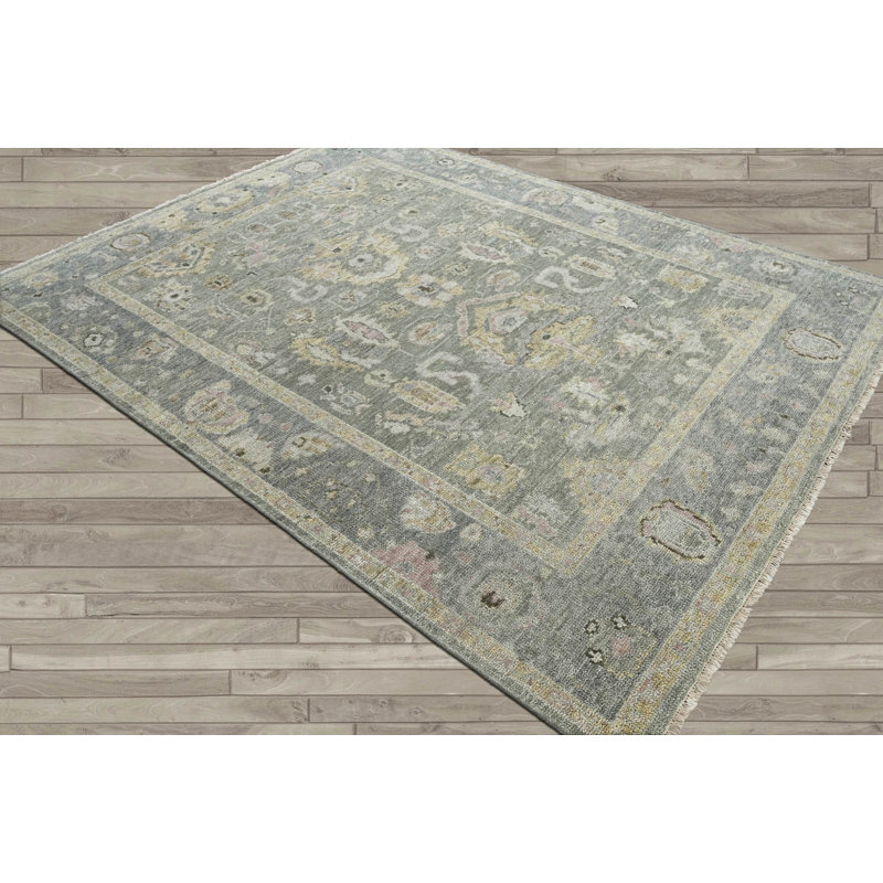 Tapis intérieur / extérieur en laine Hattabaugh, Rectangle 3 pi 7 po x 5 pi 7 po
