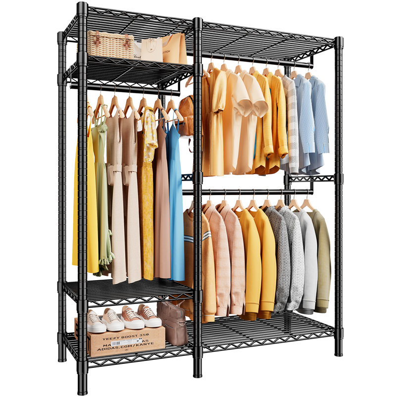 Organisateur de vêtements robuste 780 lb Minot, Noir
