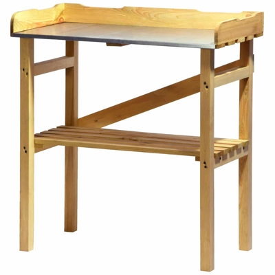 Lam Pine Wood Potting Bench