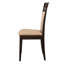 Ensemble de chaises d'appoint rembourrées beiges et cappuccino (ensemble de 2)