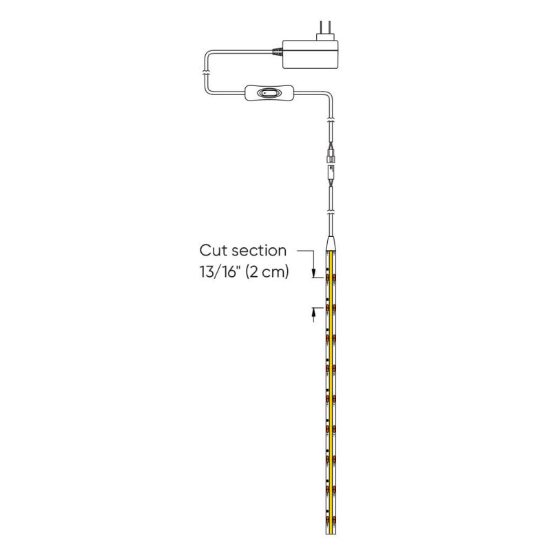 Carollton LED 196'' Under Cabinet Tape Light