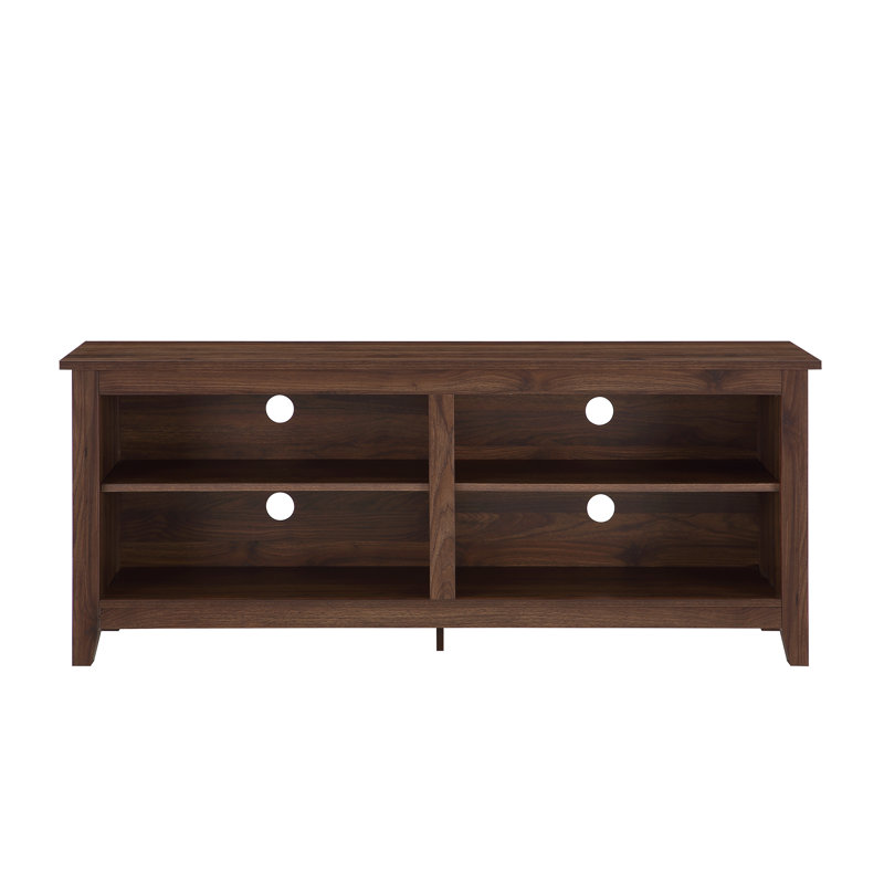 Sunbury Open Storage TV Stand, Dark Walnut, 58"