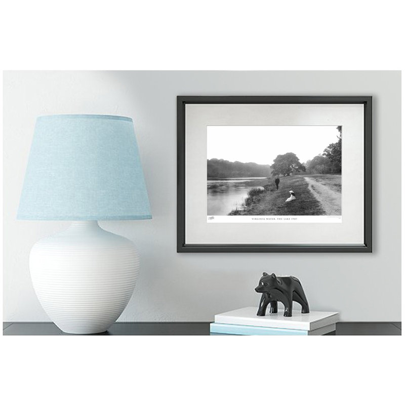 Virginia Water, The Lake 1907 by Francis Frith - Single Picture Frame Print, 60cm H x 80cm W x 2.3cm D
