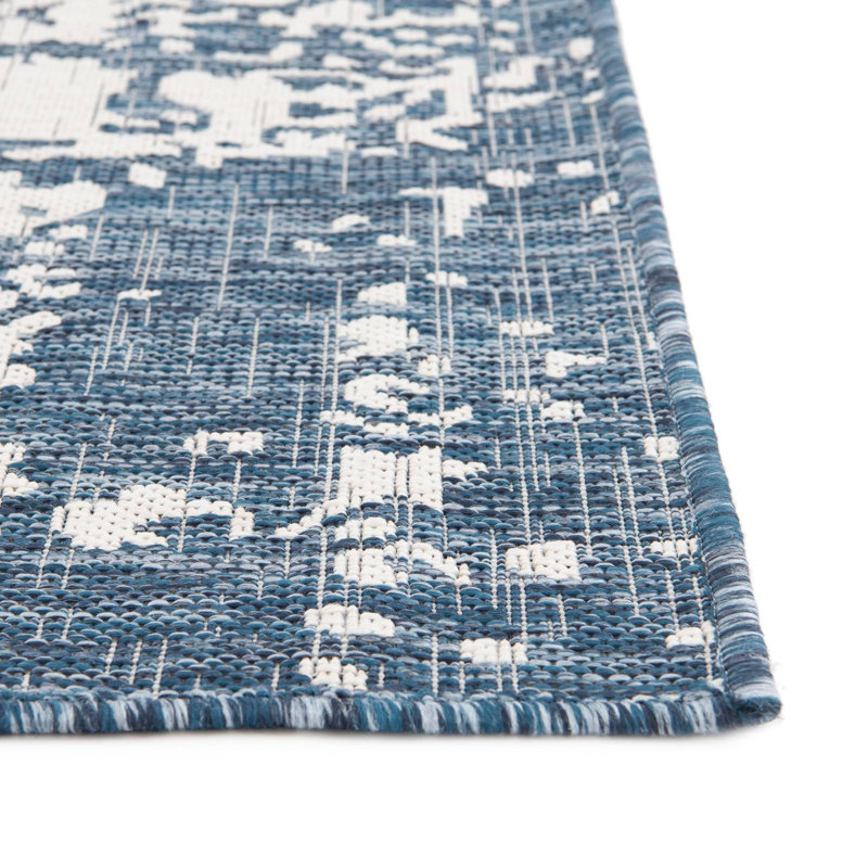 Outdoor Destiny Area Rug Bone Color, Oval 7'10" x 10'