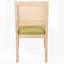 Ensemble de 2 chaises de salle à manger en rotin de style campagnard avec cadre en bois massif naturel et dossier bas-129592827-129592831