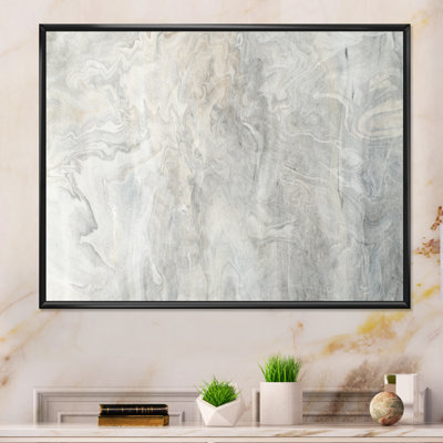 «Liquide Waves In Shades Of Gray», reproduction sur toile flottante