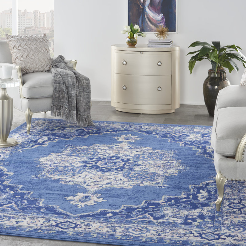 Floral Indoor Rug, Rectangle 7' x 10'