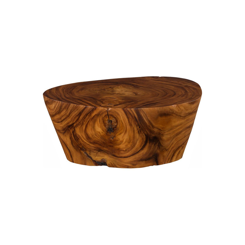 Lathe Coffee Table, Natural, Small, Natural