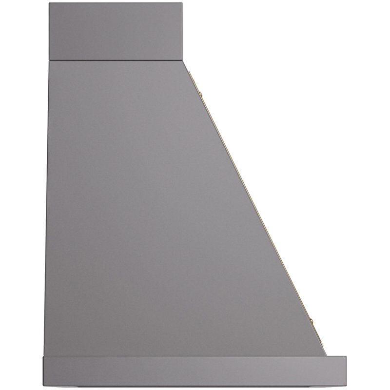 Hotte de cuisine murale 30 pouces ILVE Nostalgie II Series Noblesse avec 600 pi³ / min, Graphite mat / laiton