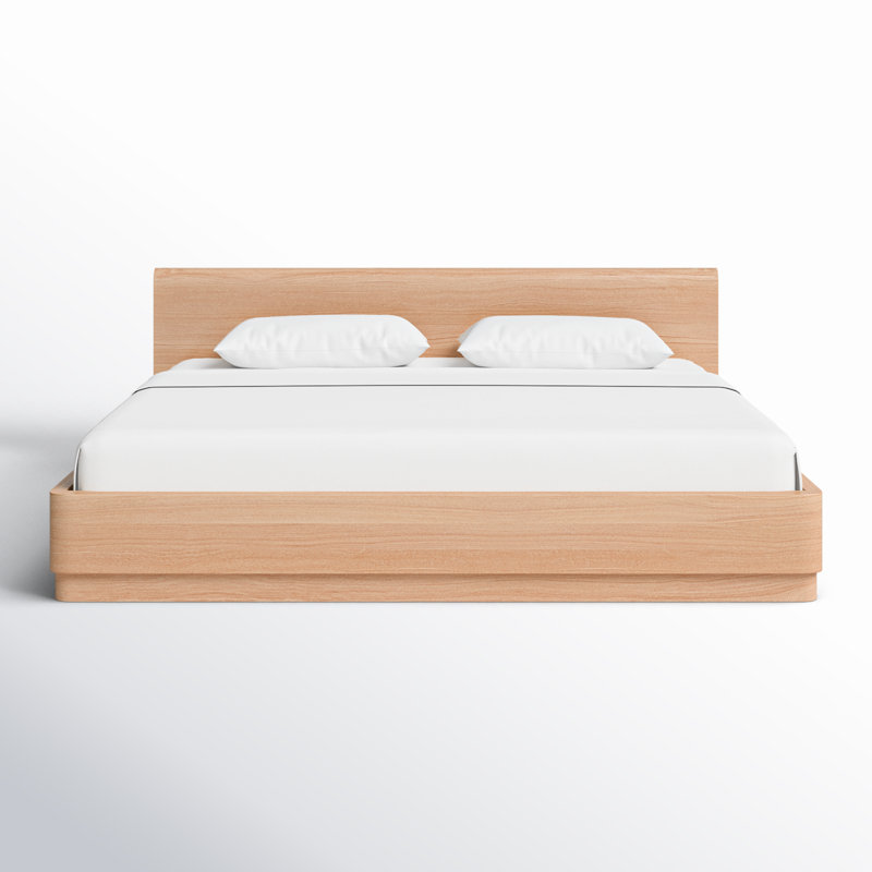Mille Platform Bed, King, Oak