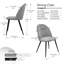 Chaise d'appoint rembourrée capitonnée en bois manufacturé-1337777961