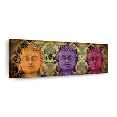 " Colourful Buddhas Canvas Print " by NirvanaDesigns