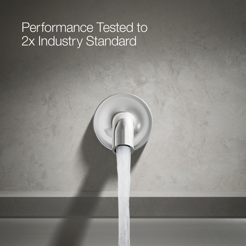 Purist® Wall-Mount Non-Diverter Bath Spout, 35-Degrees, Polished Chrome