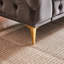 Salon de luxe en velours à 6 places avec structure en bois massif, pieds en métal, 4 coussins en mousse, design pour le bureau et la chambre, structure, style vintage-934623519