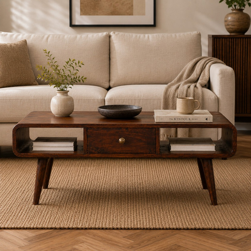 Curved Gardia, Walnut