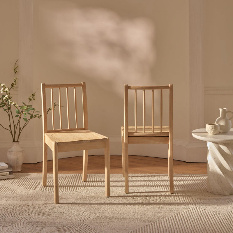 Dining Chairs - Set of 2, Whitewash