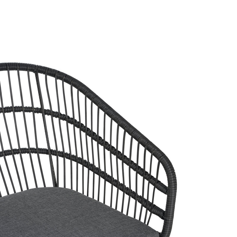 Chaise Terry 2 pièces avec 2 coussins gris