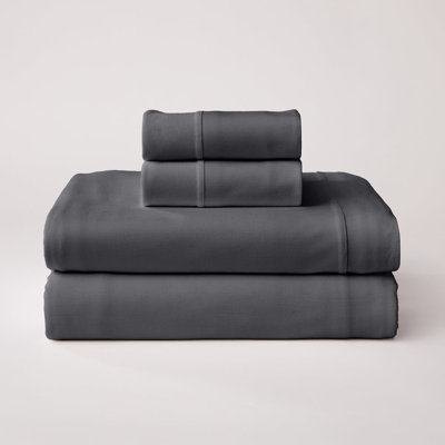 Cloudten Bedding Bamboo Jersey Sheet Set - Split King (Grey)
