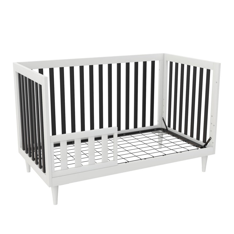 Alison Cot Bed, Black/White