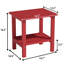 Table d'appoint de terrasse extérieure en PEHD toutes saisons 16,5 po Adirondack-1294032120