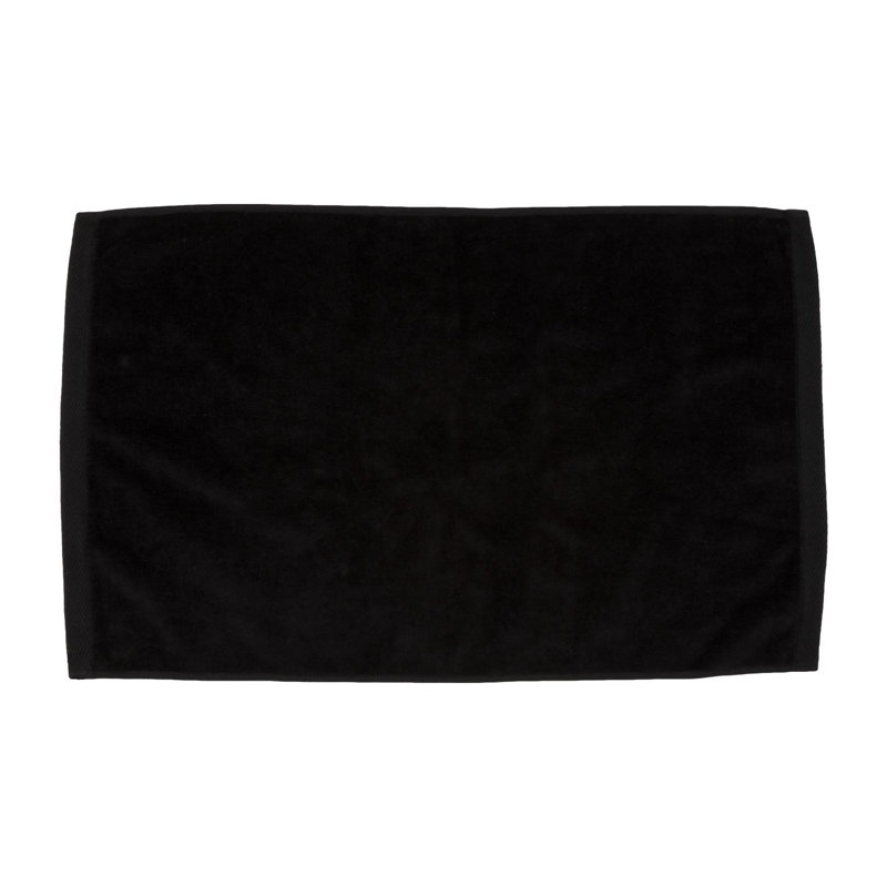 Parushka Cotton Bath Towel, Black