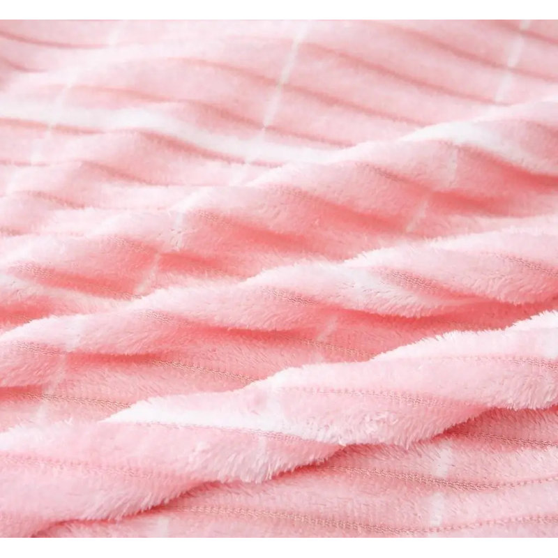 Polyester Striped Bedspread with Pillowcases Included, Double Bedspread + 2 Standard Pillowcases