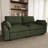 Velvet & Wide Short Plush 2-Seat Sofa With Removable Cushions And Detachable Cover-37039977