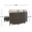 Ensemble de canapé modulaire en osier tressé 5 pièces