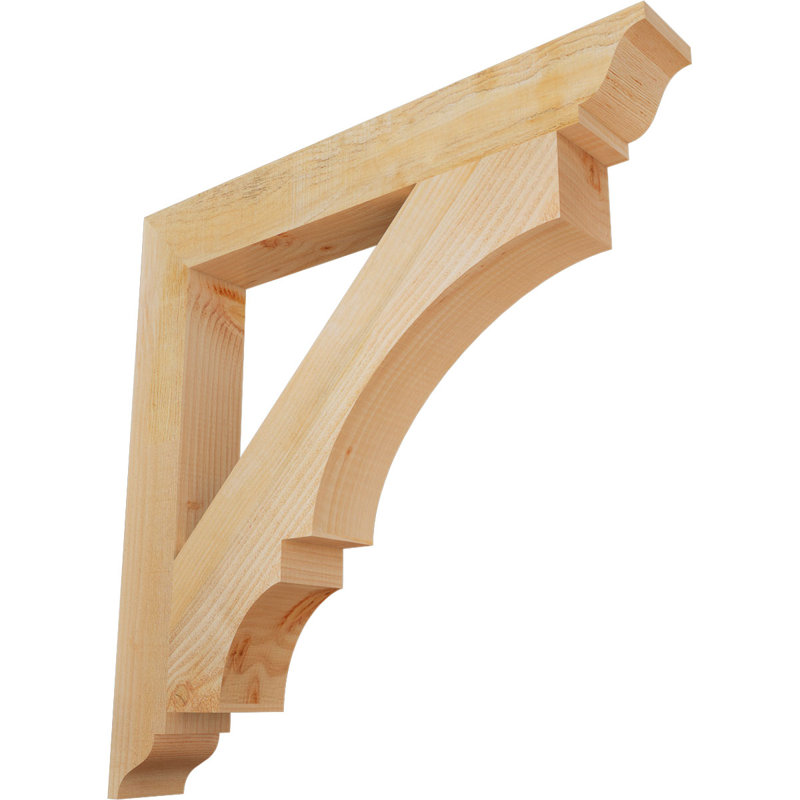 Support traditionnel Balboa, Sapin Douglas scié brut, L 4 po x P 30 po x H 30 po