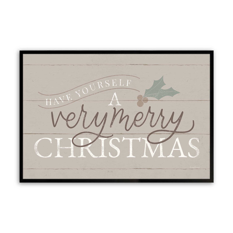 «Warm Holiday Wishes Print», Cadre photo noir satiné, H 9 po x l 11 po x P 1,25 po