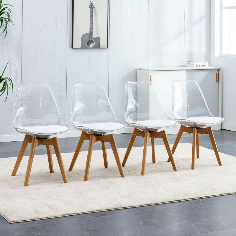 Chaise de salle à manger 4 pièces (blanche)