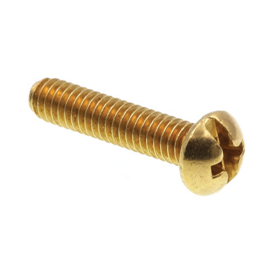 Vis à machine, tête ronde, embout cruciforme / rainuré, n ° 8-32 x 3/4 po (paquet de 25)