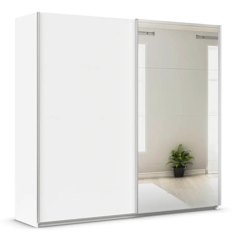 Caracas 3 Door Wardrobe, 210cm H x 226cm W x 62cm D, Basic