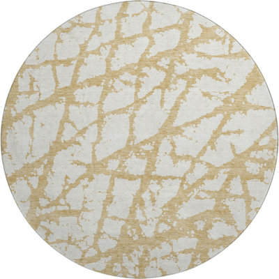 Premium Machine Washable Prisco Gold Rug