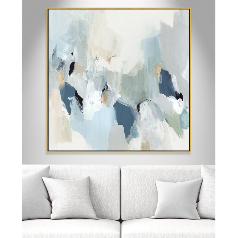 Little Talks " Little Talks II " by Isabelle Z, Gold Framed Canvas, 46.5" H x 46.5" W x 2" D