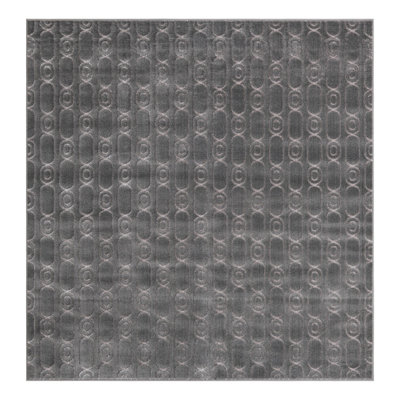 Latitude Run® Column Nikica Rug Gray and Silver