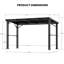 Belmont 1.8M X 3.6M Outdoor BBQ Patio Hard Top Grill Gazebo With Slop Roof, Bar Table Counter With Hooks And Opener-125876801