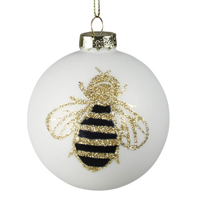 Ornement boule de Noël abeille