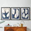 FLORAL Series DCCV III - Impression encadrée sur mesure de qualité supérieure - 3 pièces-235715789-235715791