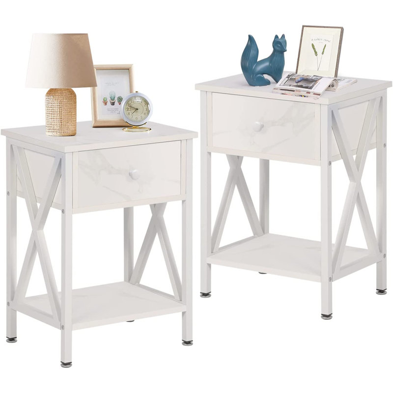 Table de chevet, Blanc