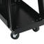 Chariot de soudage 3 niveaux en fer 28 x 11,4 x 23,6 pouces 1 paquet noir robuste avec roues pivotantes à 360 ° et chaînes de sécurité pour réservoir