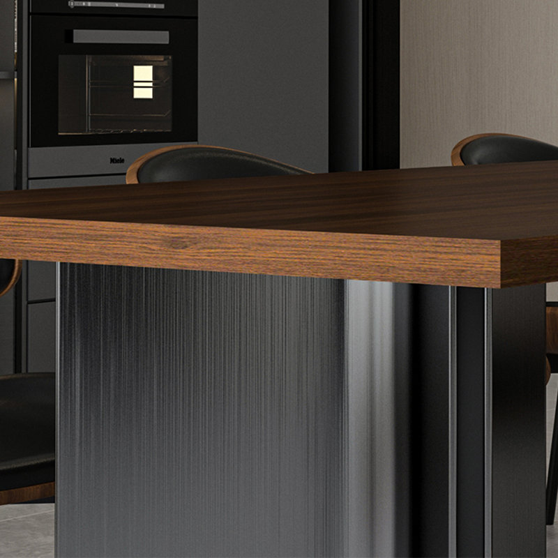 Table de salle à manger rectangulaire simple et moderne, H 29,52 po x L 78,74 po x l 35,43 po