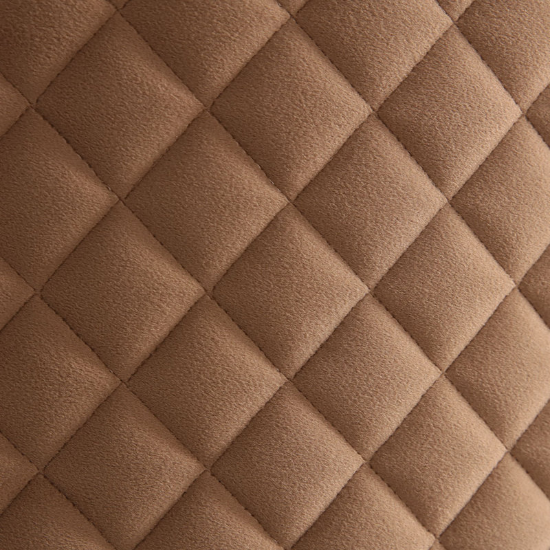 Ariana 83'' Velvet Round Arm Loveseat, Caramel, 31" H x 83" W x 35" D