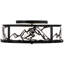 Rustic Lodge 4 - Light Flush Mount