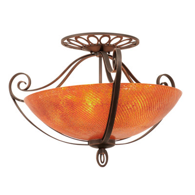 Mirabelle Shell Semi Flush Mount