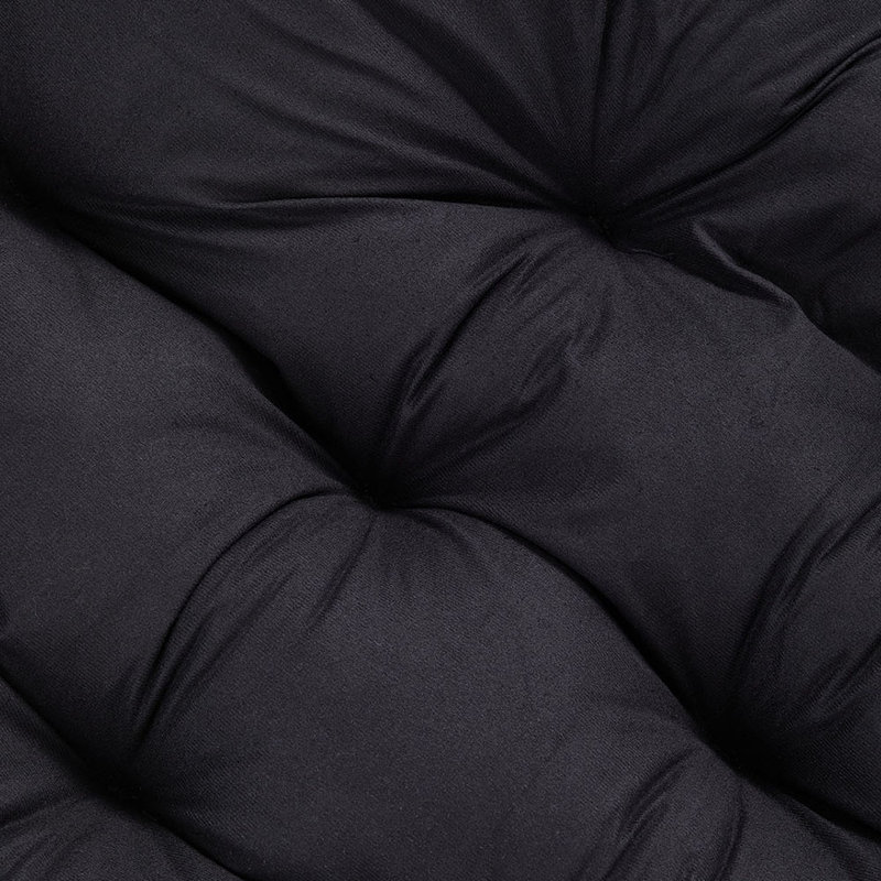 Fleece Fabric；Iron Rocking Chair, Black