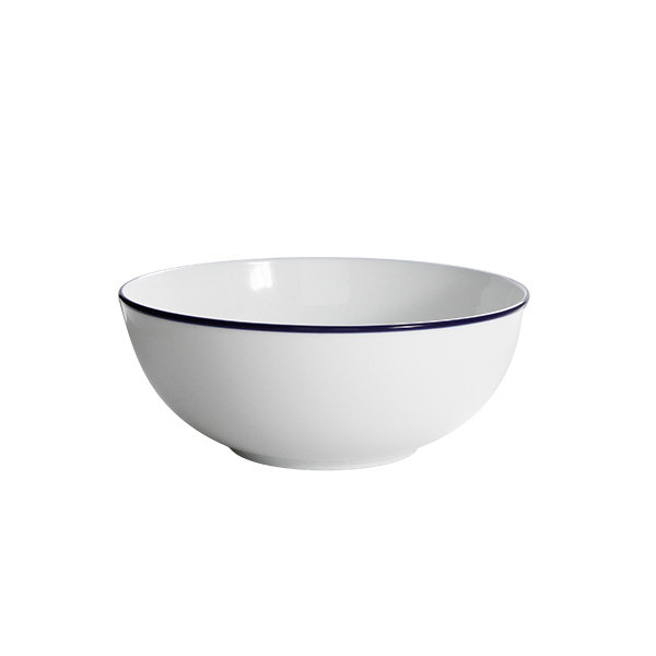 Canteen Porcelain Salad Bowl in White